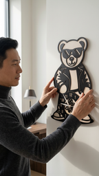 "Cool Teddy" Premium Acrylic Wall Clock