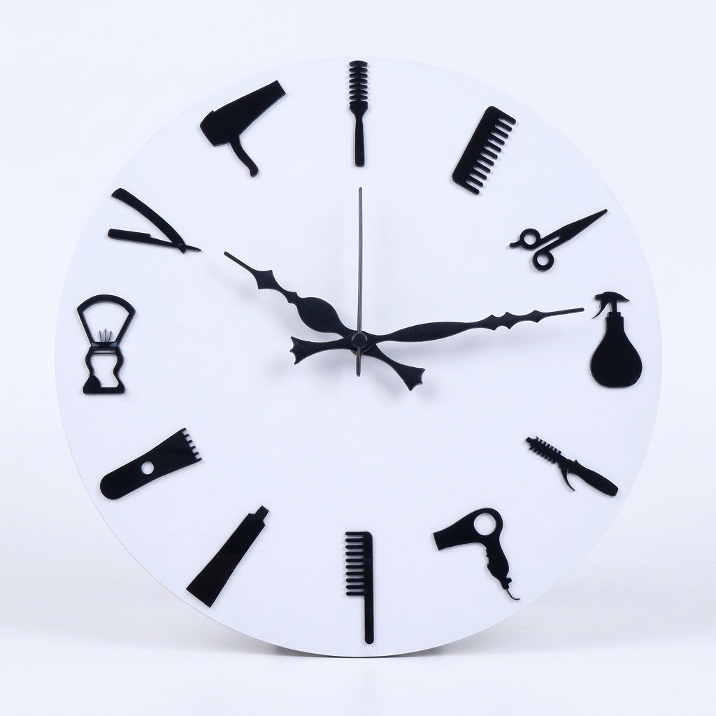 American White Wall Clock , 12″ Plexi Glass