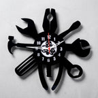 Ultimate Mechanic Tool Clock, 12″ Black