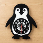 Happy Penguin Premium Acrylic Wall Clock 12"