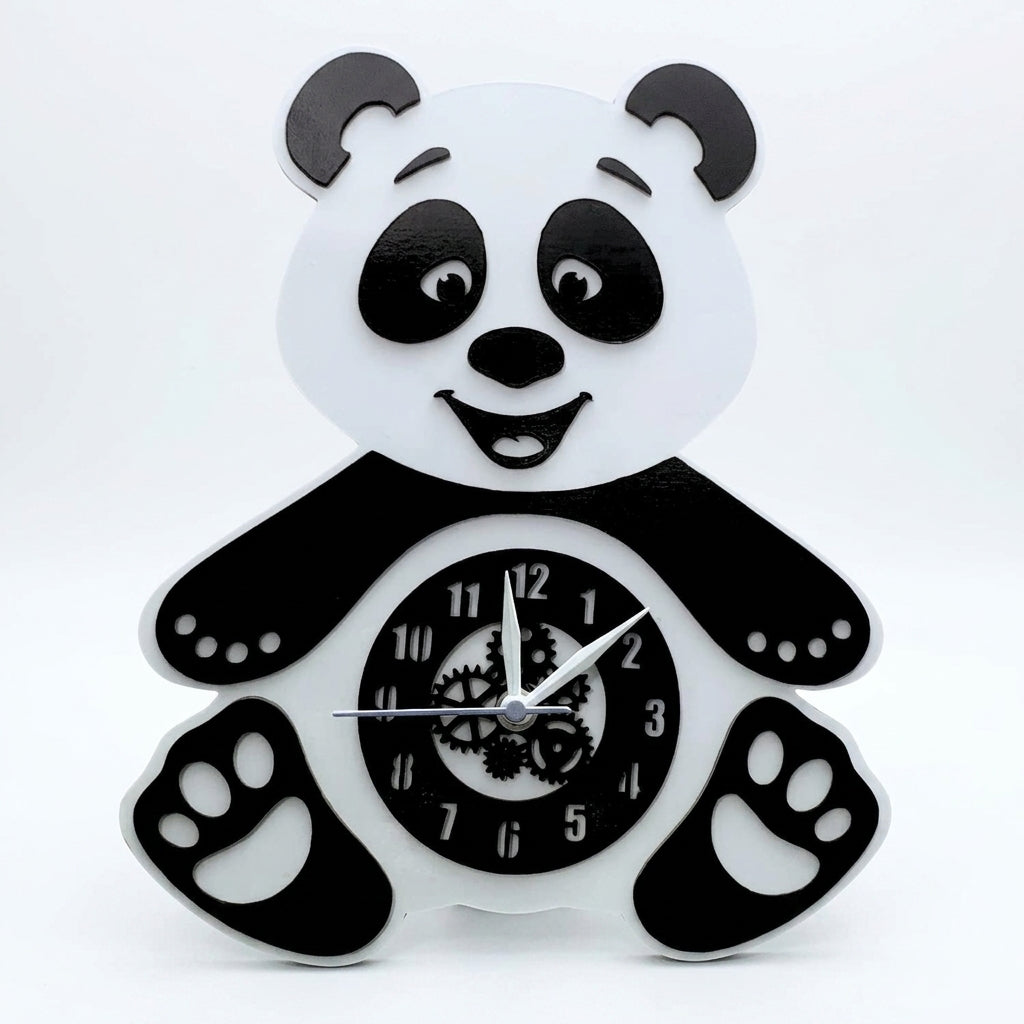 Playful Panda Premium Acrylic Wall Clock 12"