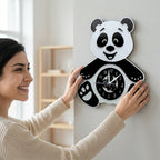 Playful Panda Premium Acrylic Wall Clock 12"