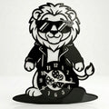 Cool Lion Premium Acrylic Wall Clock 12"