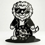 Cool Lion Premium Acrylic Wall Clock 12"