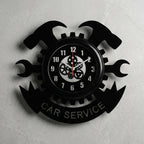 Car Service Premium Wall Clock with Glass Cover || AI-Engineered