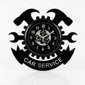 Car Service Premium Wall Clock with Glass Cover || AI-Engineered