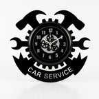 Car Service Premium Wall Clock with Glass Cover || AI-Engineered