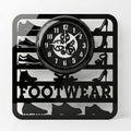 Footwear Studio || Square Acrylic Wall Clock || 12" with Glass Cover