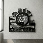 Yummy Food, Premium Glass-Cover Wall Clock
