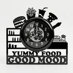 Yummy Food, Premium Glass-Cover Wall Clock