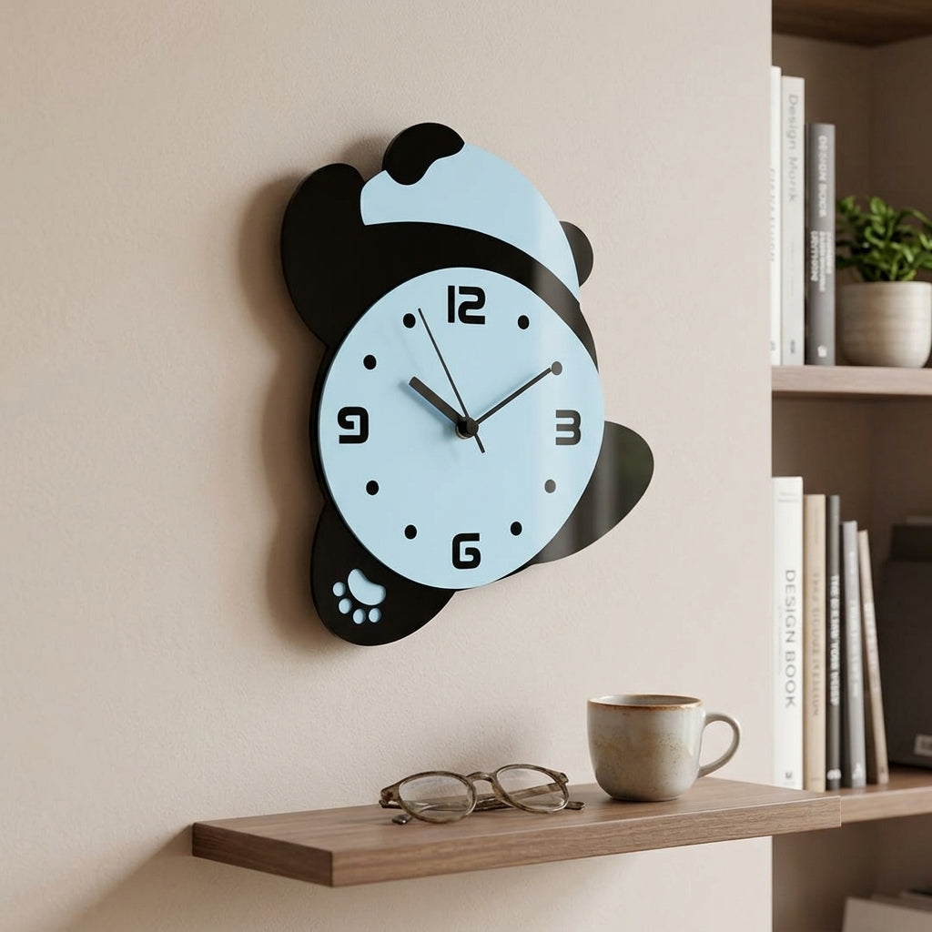 Urban Qraft "Lazy Rolling Panda" Premium Acrylic Wall Clock