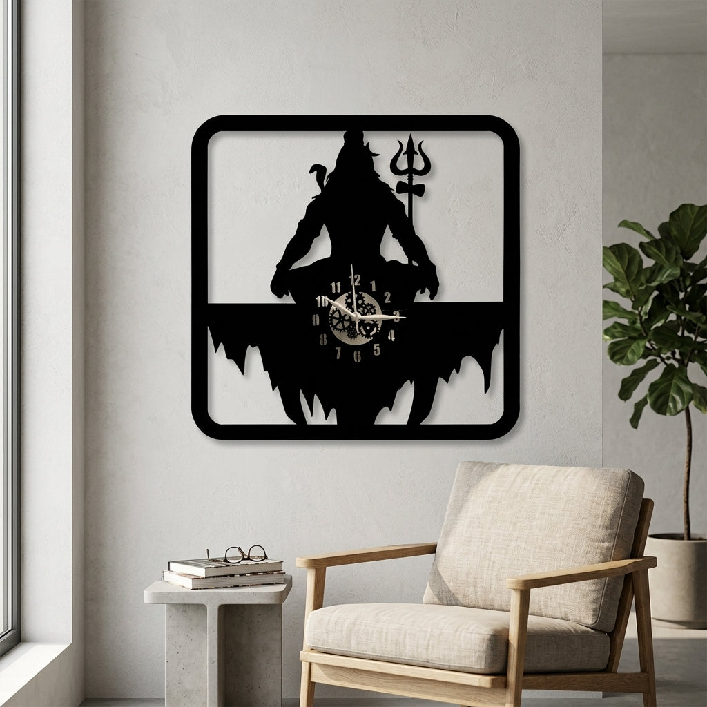 Mahadev Wall Clock 12 inch