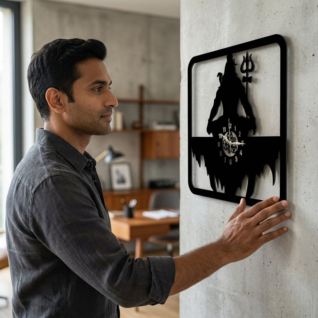 Mahadev Wall Clock 12 inch