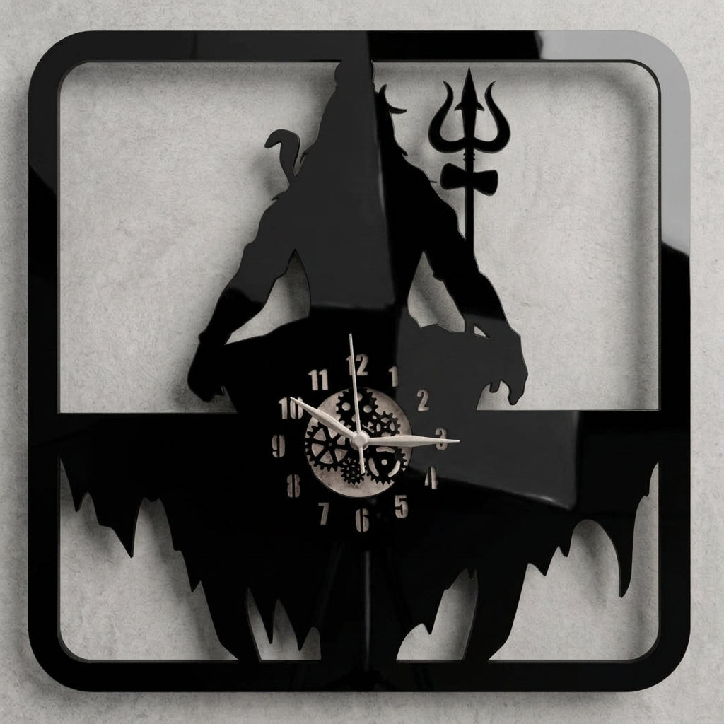 Mahadev Wall Clock 12 inch