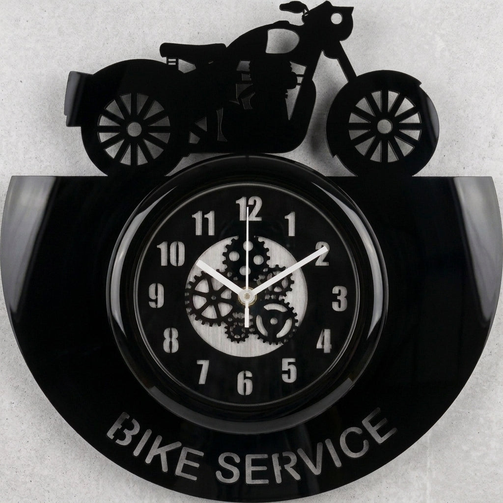 Bike Service Wall Clock 12 Inch