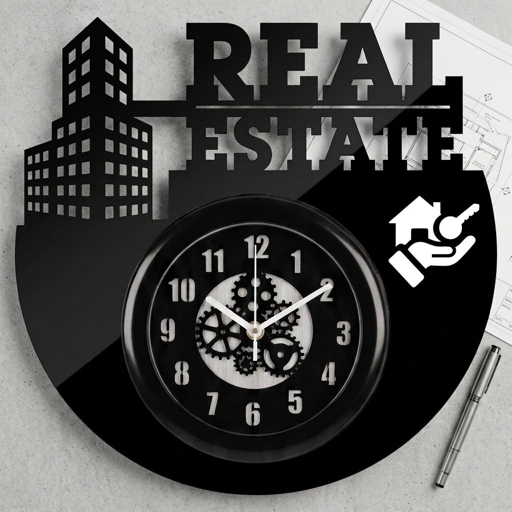 Property Consultant Acrylic Wall Clock 12 inch