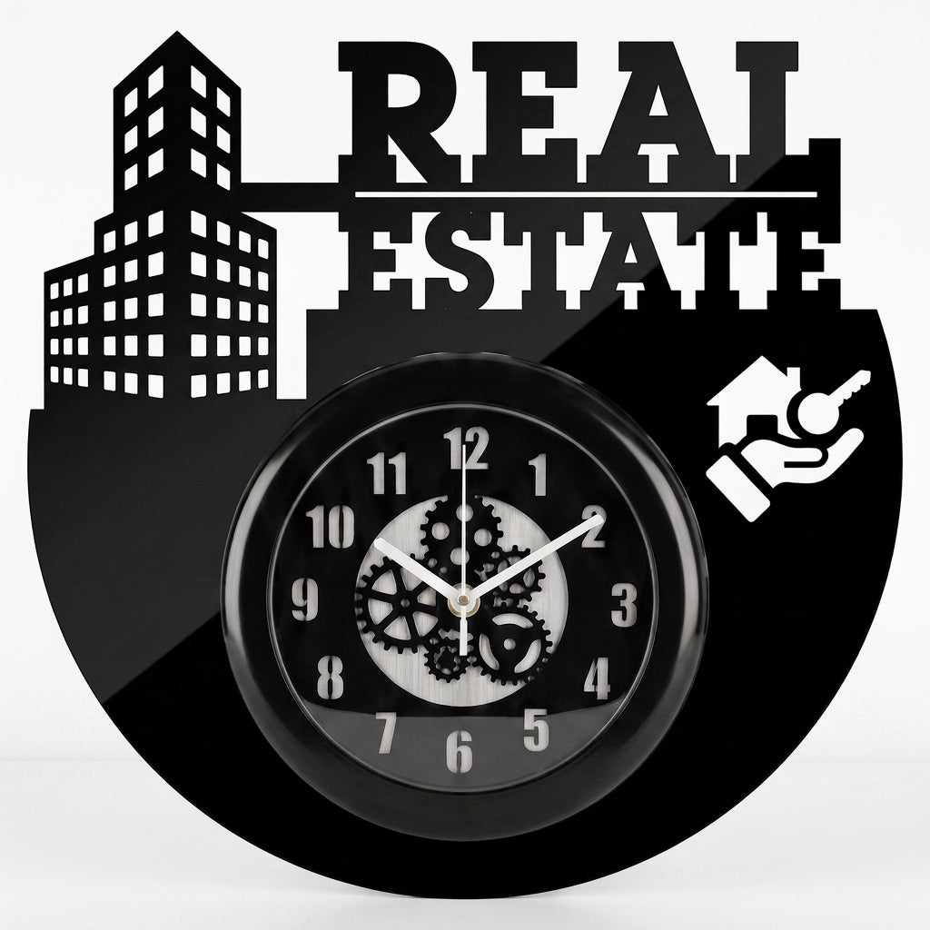 Property Consultant Acrylic Wall Clock 12 inch